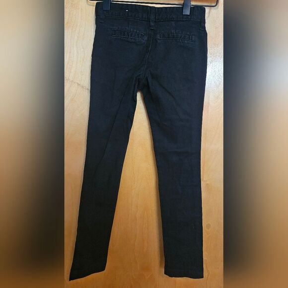 Old Navy Girls slim stretch pants 7 black * - Picture 2 of 2